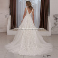 Latest Fashion New Champagne Luxury Long Tail Princess wedding dresses for bride latest